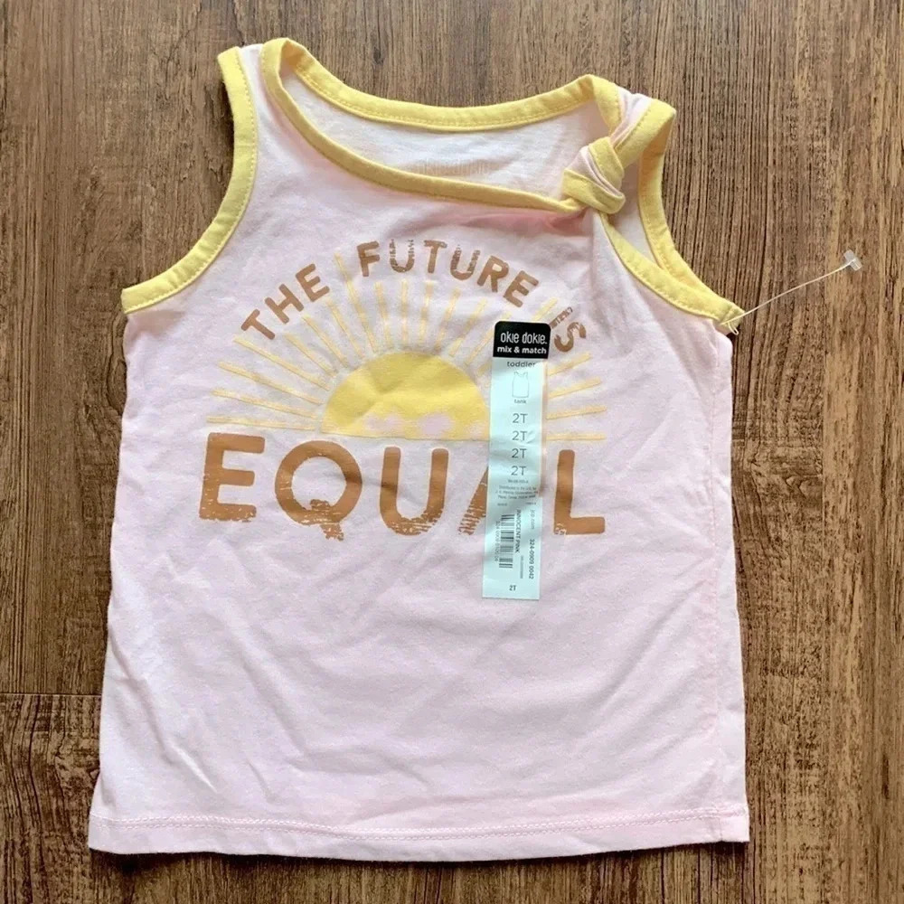 Okie Dokie Toddler Graphic Tank Top 2T